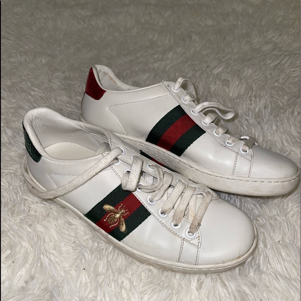 Gucci Embroidered Ace Sneakers